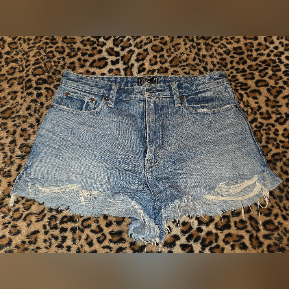 Abercrombie & Fitch Blue Jean Shorts